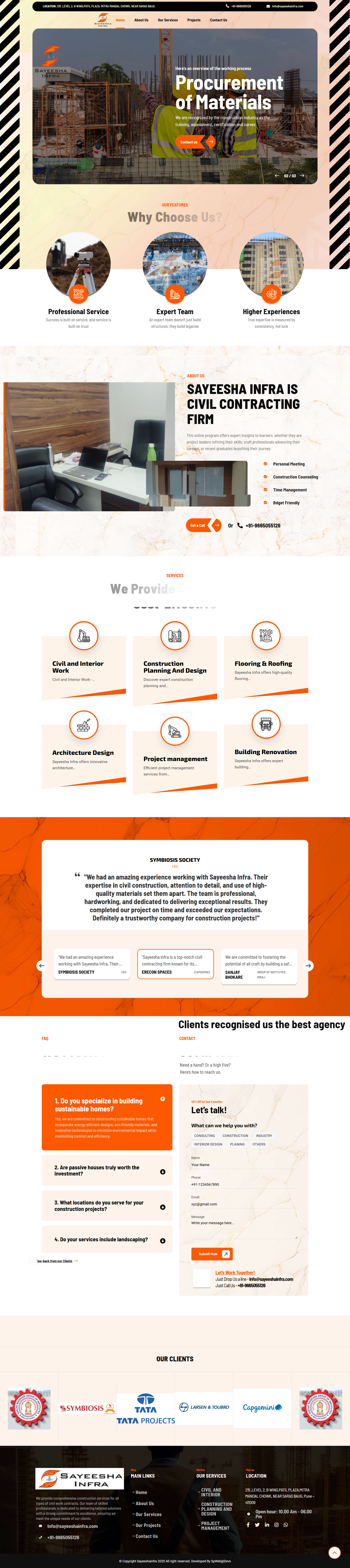 sayeesha-infra-2025Spwebdevsprojects